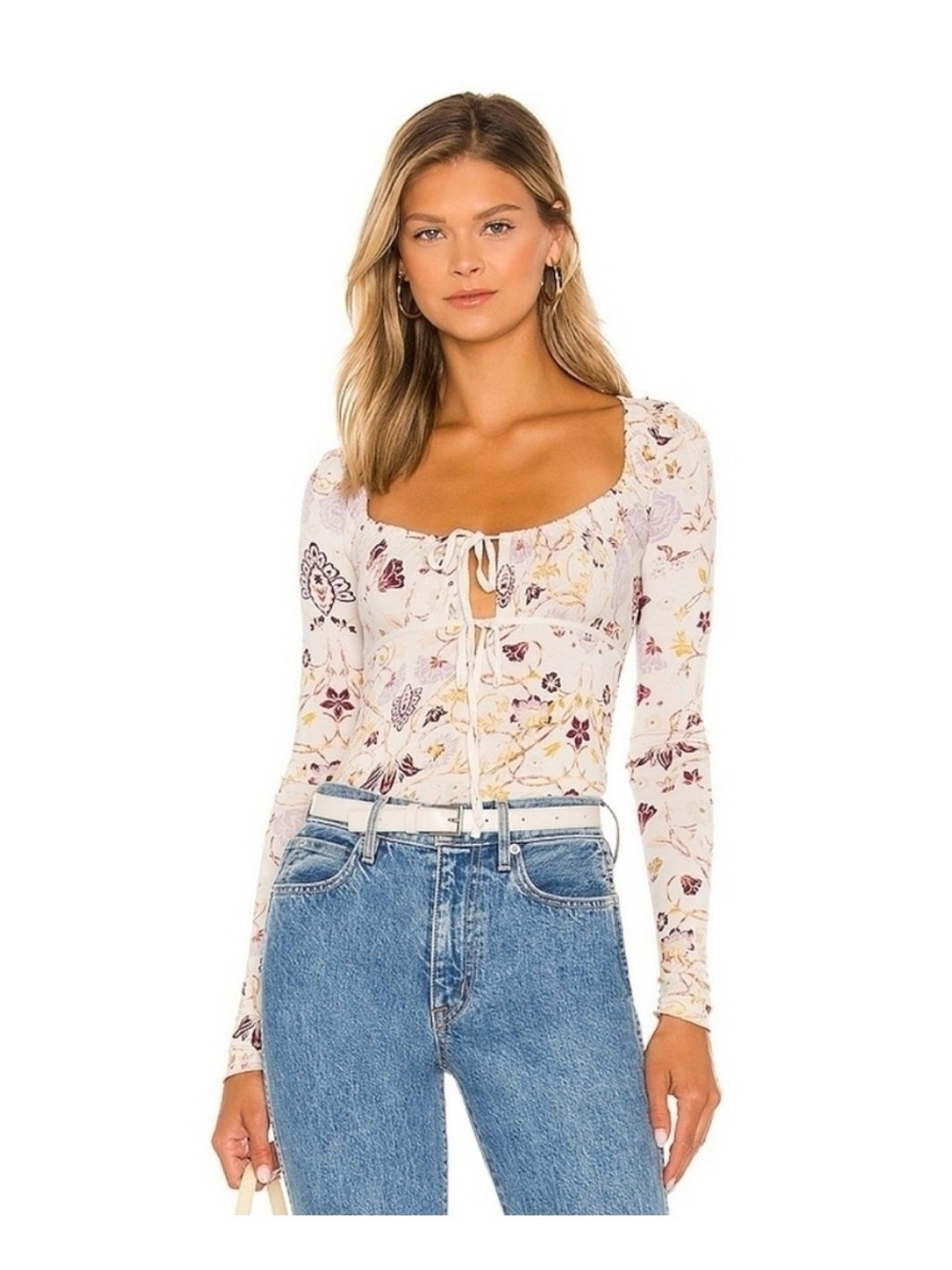 Free People Make it Easy lightweight Tie Front